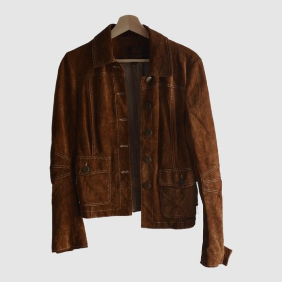 Vintage Danier Genuine Leather Jacket – Brown, Size S - Picture 1 of 7